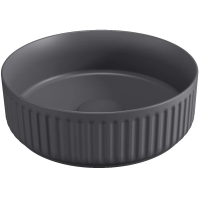 Раковина 36x36 см Isvea Ion 10NF66036SV-2C накладная, антрацит матовый