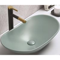Раковина в ванную накладная CeramaLux 61 см 7811AMLG-6 зеленая