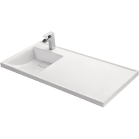 Раковина Акватон Лондри 1A72833KLH01L над стиральной машиной, 105x50 см, белая