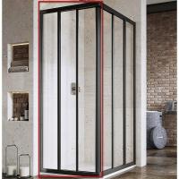 Душевая дверь Ravak Supernova ASRV3-90 198 15V703R2Z1 профиль черный, стекло прозрачное