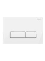 Кнопка смыва для инсталляции Aquatek KDI-0000061 для унитаза, АБС-пластик, цвет глянцевый белый, ободок хром