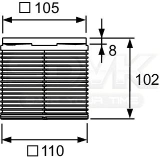 комплект точечного трапа tece drainpoint 110 kdp-s110 с сифоном dn 50, с декоративной решеткой