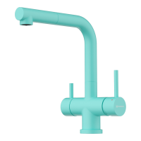 Смеситель для кухни с подключением к фильтру Omoikiri Takamatsu-S 4994492, azur blue