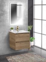 Тумба под раковину BelBagno Kraft 50 KRAFT-500-2C-SO-RT подвесная Rovere Tabacco