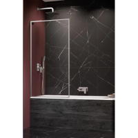 Шторка на ванну Radaway Modo F SL Brushed Nickel PNJ II 50 Left 10406050-91-01L профиль никель матовый, стекло прозрачное