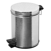 Мусорное ведро 5л, хром крокодил Camelos 05HKR-9