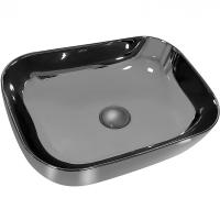 Раковина 46x32.5 см Abber Rechteck AC2200GS, цвет серебро