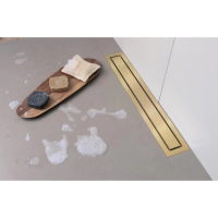 Душевой трап (лоток) Berges Top Stark 092149 60 см, с решеткой, щелевой, золотой