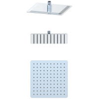 Верхний душ Wonzon & Woghand WW-88DP06-CR 250 мм, хром