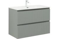 Тумба под раковину Aquanet Джейн (Flat) 90 подвесной, мисти грин, 00335435