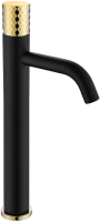 Смеситель для раковины Boheme Stick 122-BG Черный Золото