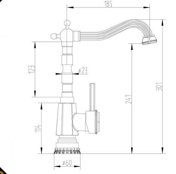 смеситель для кухни zorg a 306k-br