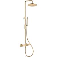 Душевая система Paffoni Birillo ZCOL646KLIQHG 30 см, золотой