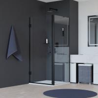 Душевой уголок RGW Hotel HO-045B 60х120 350604562-014 профиль черный, стекло прозрачное