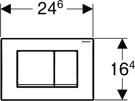 кнопка для инсталляции geberit delta30 115.137.46.1 хром матовый