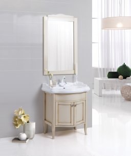 зеркало cezares lorenzo 65 lor70/03.03 bianco patinato