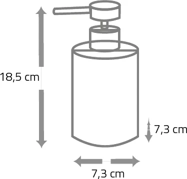 Дозатор для мыла Ridder Laila 2159510 черный