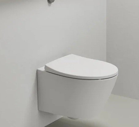 сиденье для унитаза gsi modo ms98c09 с микролифтом, цвет белый матовый