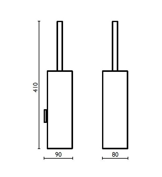 Ёршик для унитаза Bagno & Associati Quattro QU22151