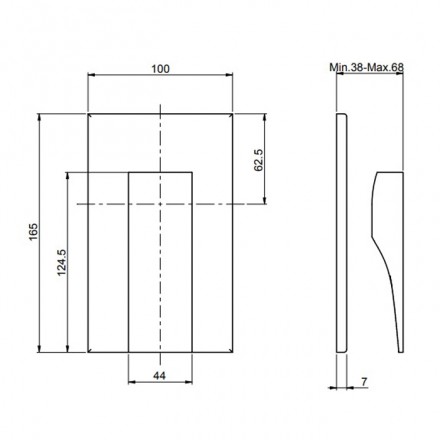 смеситель для душа fima carlo frattini zeta f3963/1cr