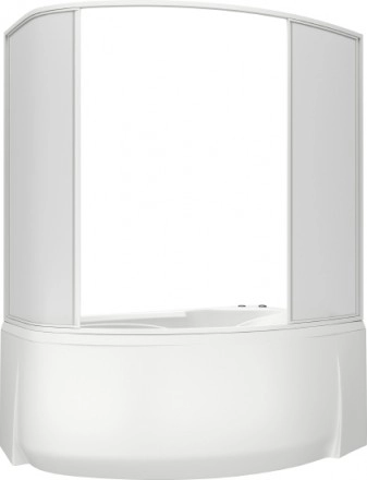 акриловая ванна bas фэнтази 150x88 (вг00344), гидромассажная