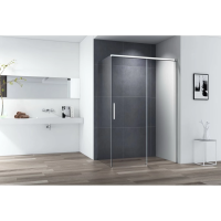 Душевой уголок 140x90 см Cezares DUET SOFT-M-AH-1-140/90-C-Cr прозрачное