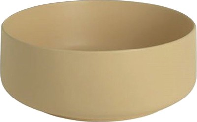 Раковина ArtCeram Cognac COL001 12 00 накладная, без отв., без перелива, на столешницу, Saniglaze, Ø42xh16 см, giallo zinco (желтый)