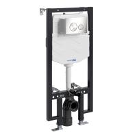 Система инсталляции для унитазов WasserKraft Vils 56TLT.010.ME.BN02 с панелью смыва, цвет никель