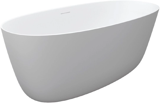 ванна из искусственного мрамора riho oval 165х77 bs67005