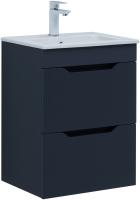 Тумба под раковину Aquanet Практика 50 подвесная, маренго (2 ящика), 00330456