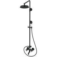 Душевая система Wonzon & Woghand Retro WW-88739020-MB 228 мм, со смесителем, черный матовый