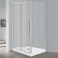 Душевой уголок Esbano Flex ESF-129PS-C 120х90 см, профиль хром, стекло прозрачное