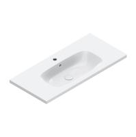 Раковина Catalano Alvea 0621011001 100x46см, с 1 отв., белый глянцевый