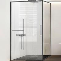 Душевой уголок Vincea Slim Soft 150×80 VSR-1SS8015CLGM профиль Воронная сталь стекло прозрачное