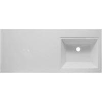 Раковина Style Line Даллас СС-00000439 над стиральной машиной, 110.2x48.2 см, белая