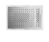 Верхний душ 50х35см Fantini Acqua Zone 79 38 K021 блестящая натуральная сталь