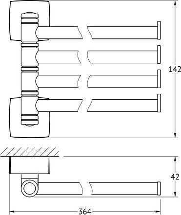 Полотенцедержатель FBS Esperado ESP 046