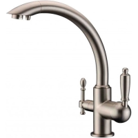 Смеситель для кухни с подключением к фильтру Zorg Sanitary ZR 314 YF-33 NICKEL Смеситель для кухни с подключением к фильтру Zorg Sanitary ZR 314 YF-33 NICKEL