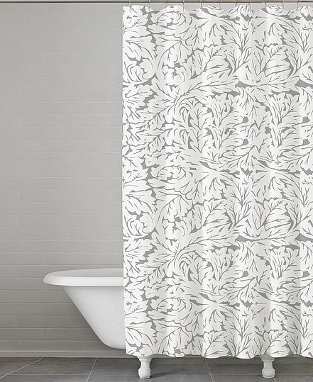 Штора для ванной Kassatex Foglia Grey SFG-115-G