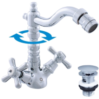 Смеситель Rav Slezak Morava Retro MK121.5/9 для биде, с донным клапаном, хром