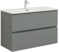 Тумба под раковину Aquanet Джейн 100 подвесная, мисти грин, 00313320