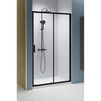 Душевая дверь Radaway Premium Pro Black DWJ 130R 1014130-54-01R профиль черный матовый, стекло прозрачное