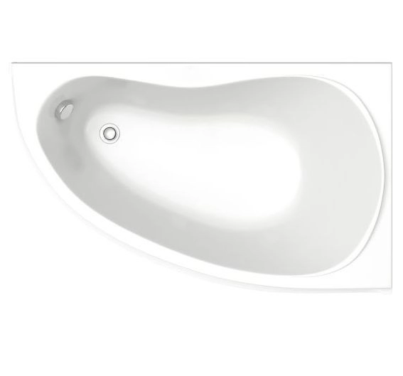 акриловая ванна bas алегра 150x90 r без гидромассажа