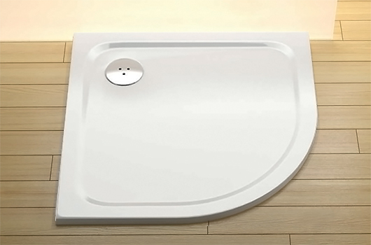 душевой поддон из искусственного камня ravak elipso pro chrome 90×90 xa247701010 белый
