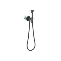 Гигиенический душ со смесителем Aquatek Европа AQ1021MB, черный матовый