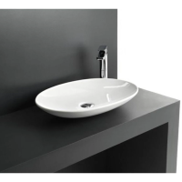 Раковина накладная 60 см ArtCeram LaFontana LFL001 01 00, белая.