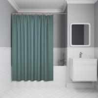 Штора для ванной, 200х180 см IDDIS DW05P18i11 Полиэстер, зеленый