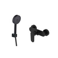 Комплект смесителей для душа Aquatek Ника AQ1834MB черный матовый