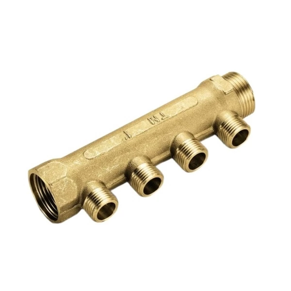 коллектор tiemme 3/4 вр(г) х 4 выхода 1/2 нр(ш) ек х 3/4 нр(ш) регулируемый (1910001)