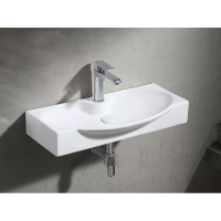 Раковина CeramaLux STR4282A накладная / подвесная, 68x33.5 см, белая